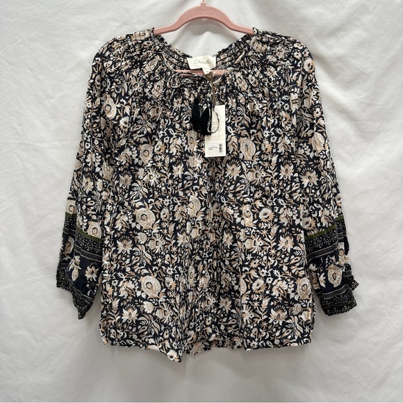 Cleobella Hazel Organic Cotton Boho Long Sleeved Blouse Size M New - Picture 2 of 10